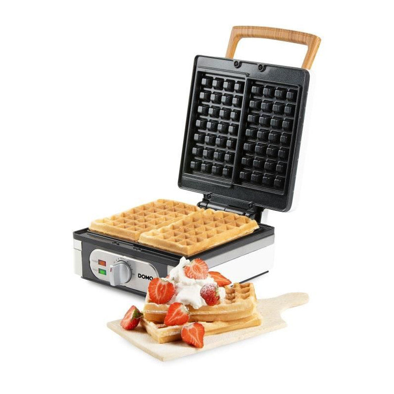 Gaufrier - Domo - Do9274w - 1400 W - 2 Gaufres Xl - Blanc Domo - Mathon - 3
