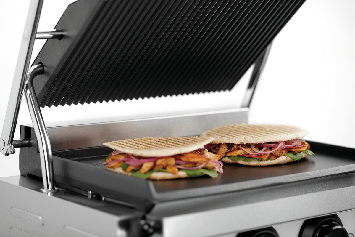 Grill professionnel à panini Électronique - 340 x 220 mm - Bartscher - Mathon - 2
