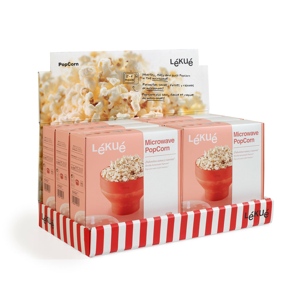 Pot à pop corn rouge Lékué - Mathon - 3