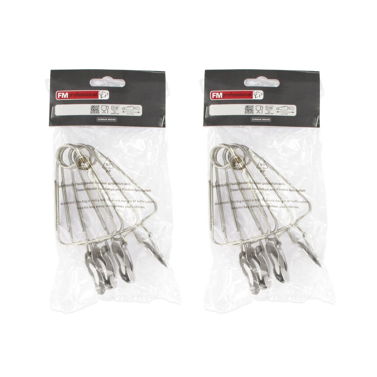 Lot de 8 pinces à escargots  Gourmet Edition FM Professional - Mathon - 5