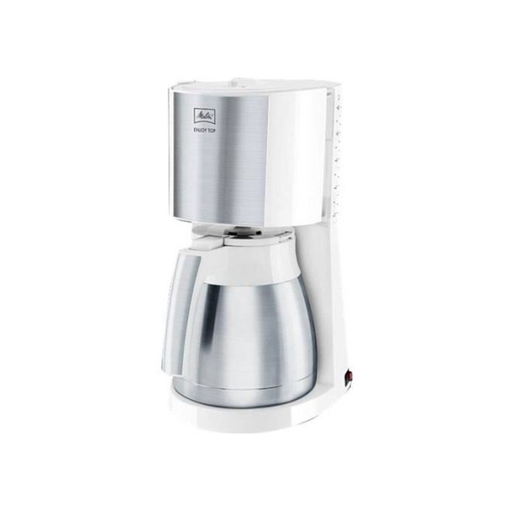 Cafetiere Melitta Enjoy Top Therm Blanc/inox - Aromaselector - 15 Tasses - Filtre Melitta - Mathon - 1