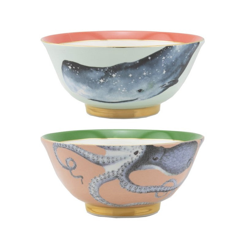 Under the sea - Coffret de 2 bols à riz avec baguettes - Sushi Yvonne Ellen - Mathon - 5