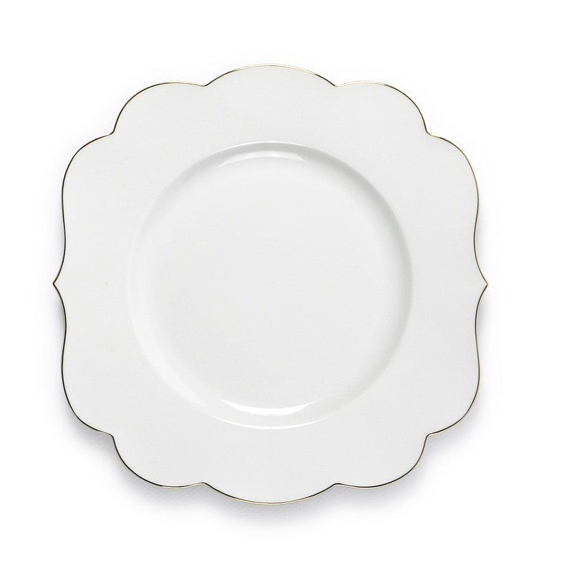 Lot de 6 Assiettes dessert Royal Blanc uni - 23,5cm Pip Studio - Mathon