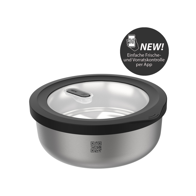 Boîte conservation Provido diam 20 cm 2l  en acier inoxydable Gefu - Mathon - 1