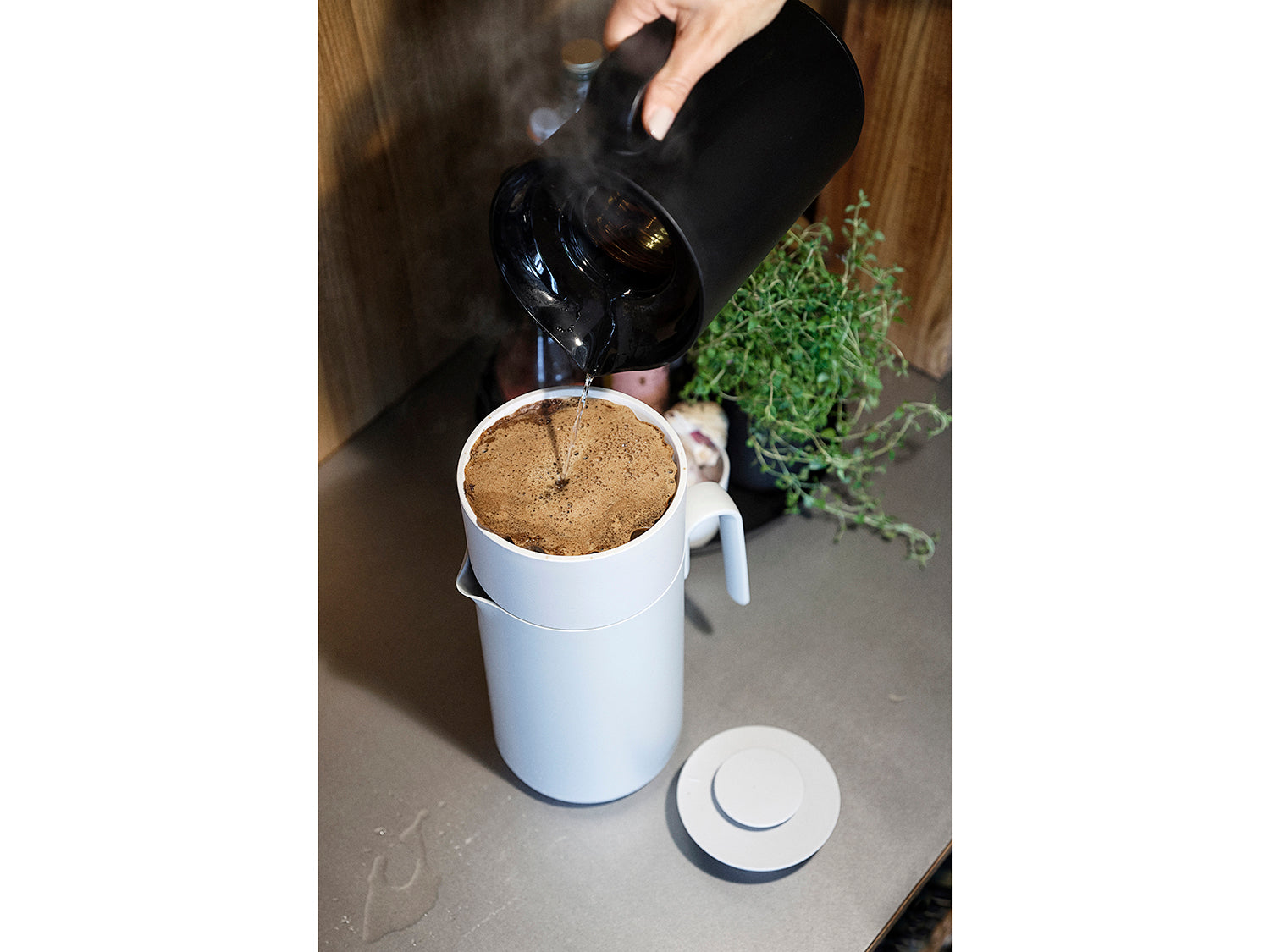 Filtre à café SINGLES en polypropylène Gris chaud Zone Denmark - Mathon - 3