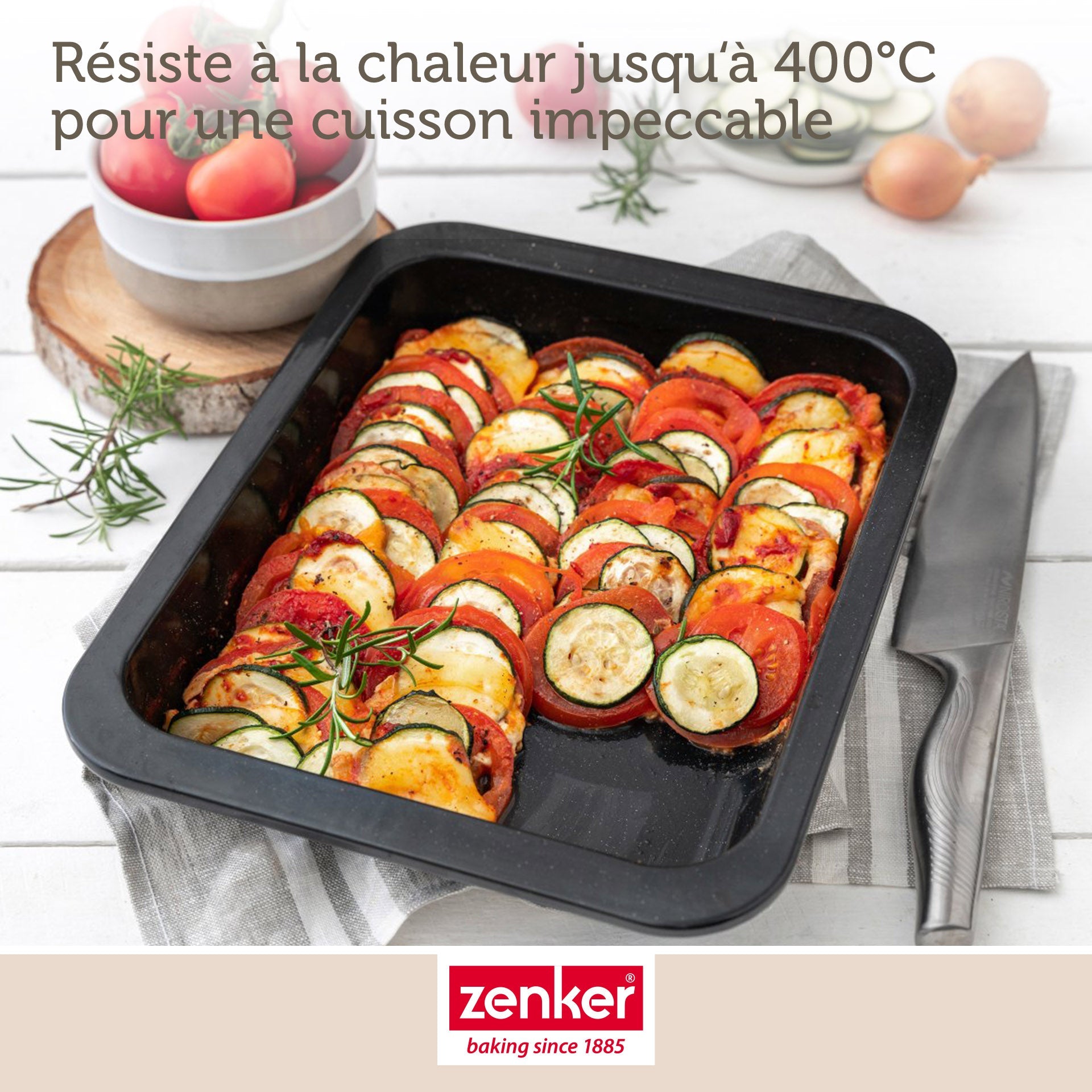 Ensemble de 2 Plats à four rectangulaire 33 x 25 x 5 cm Zenker Special Cooking Zenker - Mathon - 4