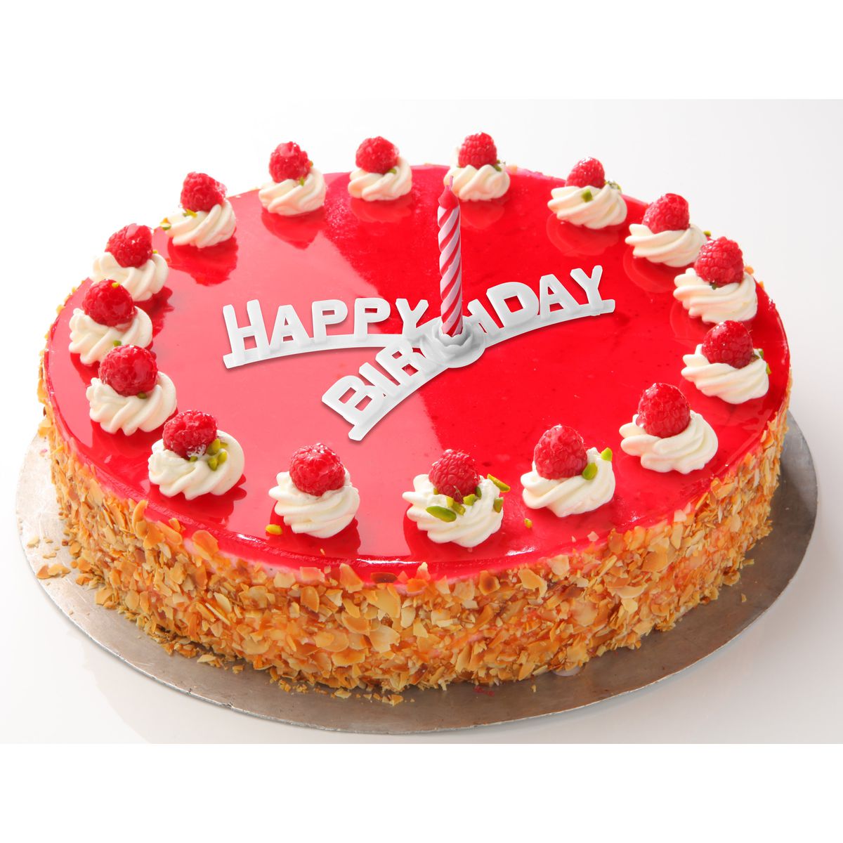 Set support "happy birthday" et 8 bougies d