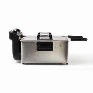 H.Koenig Friteuse Acier inoxydable double bac DFX600, 2 thermostats indépendants 3L chaque