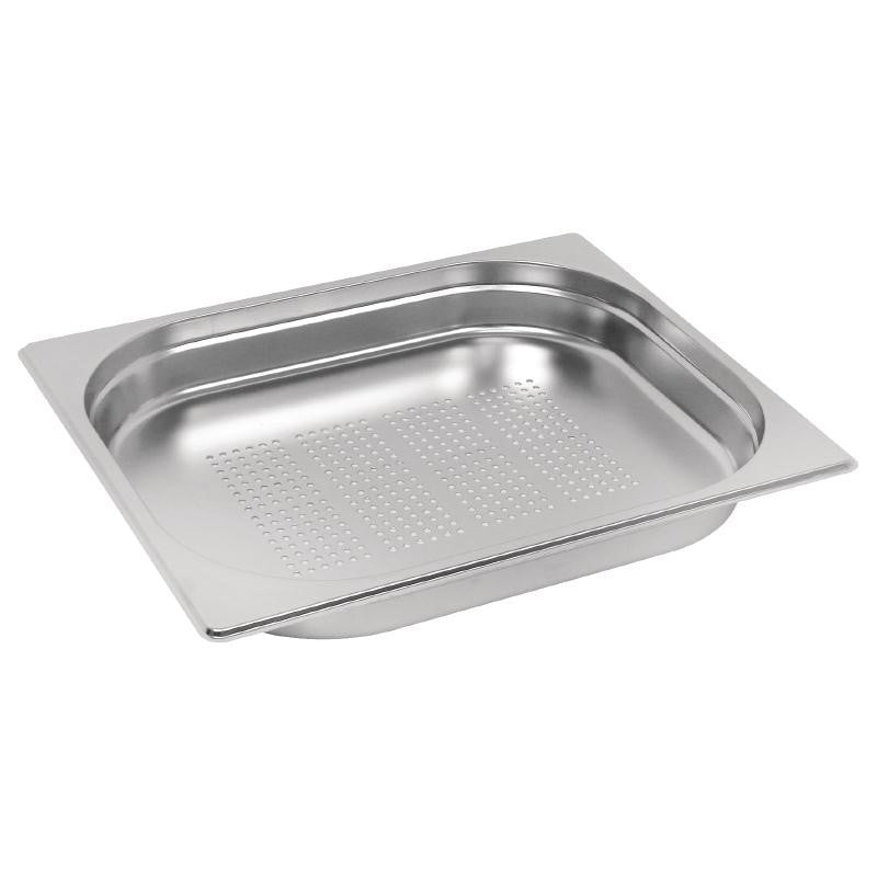 Bac Gastro Inox Perforé GN 1/2 - 40 mm - Vogue - Mathon - 1