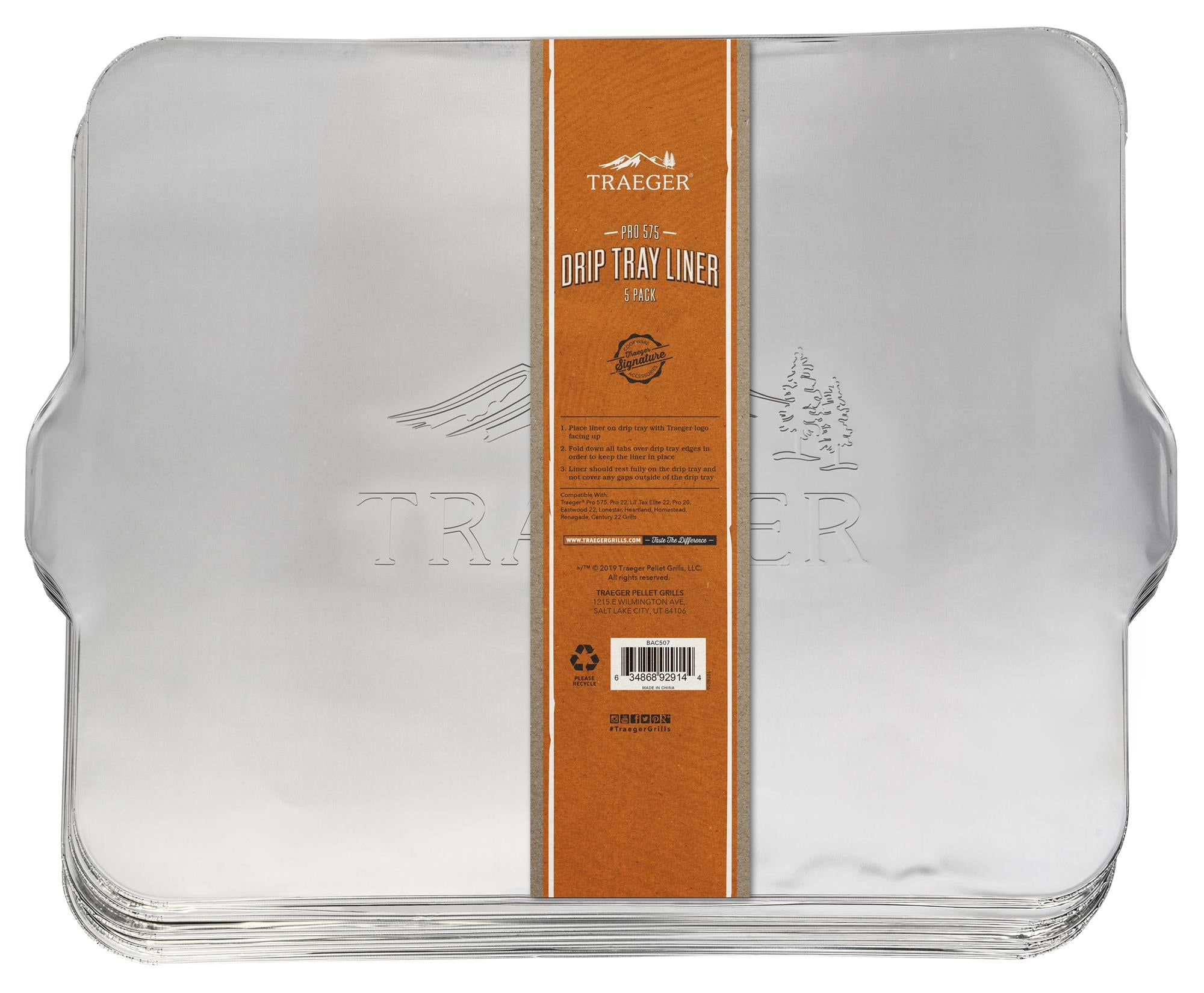 5 Plaques Aluminium De Récupération De Graisses Pro 575 Traeger - Mathon