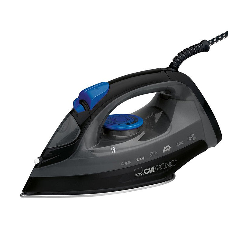 Fer à repasser vapeur avec 7 fonctions 1800W Clatronic DB 3703 Noir/bleu Clatronic - Mathon - 1