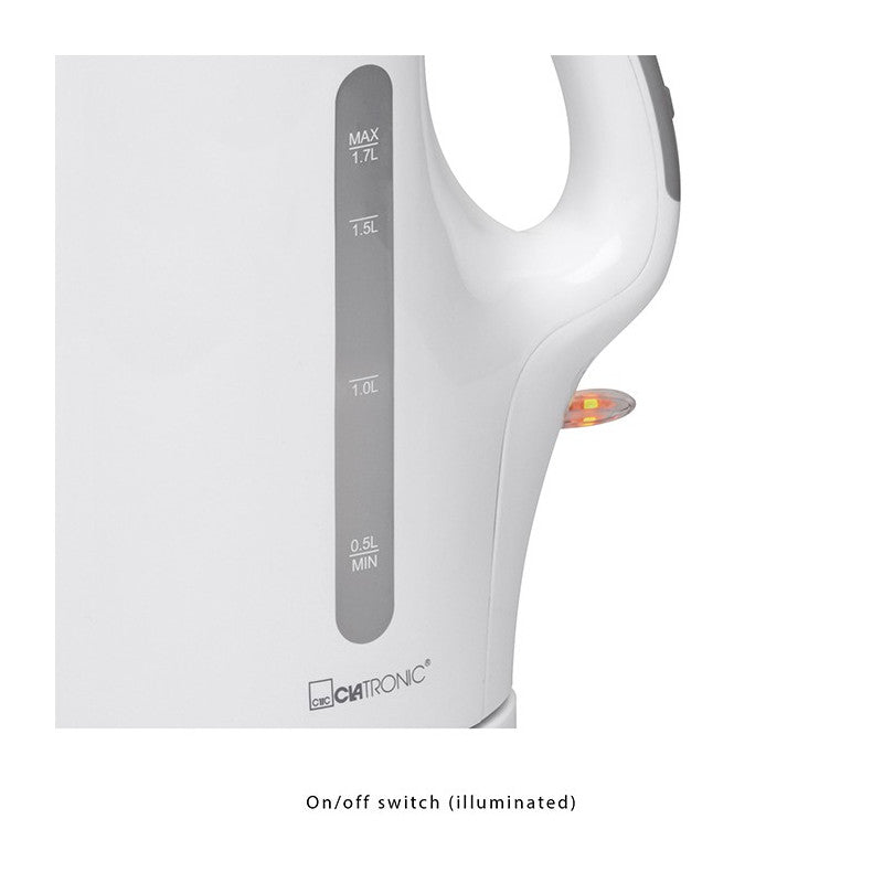 Bouilloire électrique 1,7L 2200W Clatronic WK 3445 Blanc Clatronic - Mathon - 4