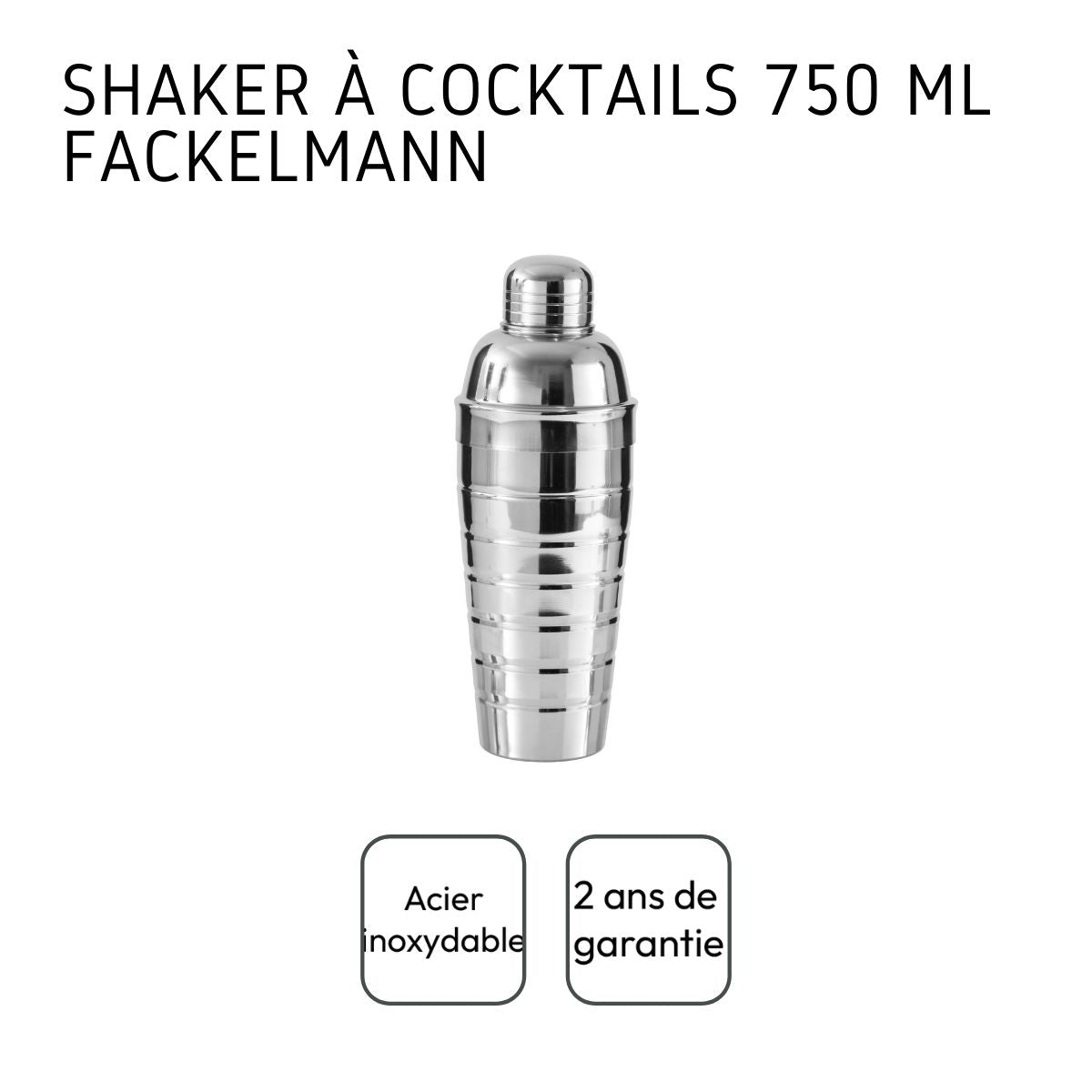 Shaker à cocktails en inox 750 ml  Bar Concept Fackelmann - Mathon - 4