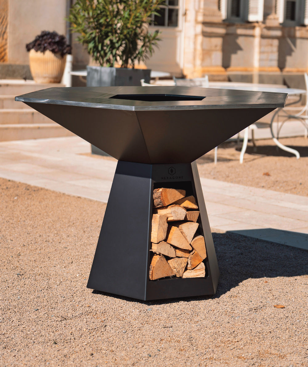 Brasero Grand banquet | Epoxy noir 150 Hexagone - Mathon - 2