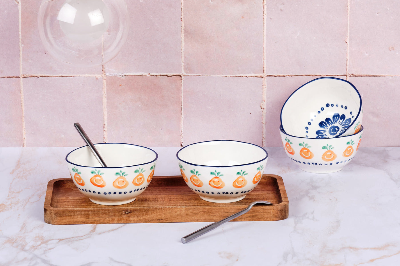 Bol NAPOLI Ø12cm - 4 pièces - Agrume Björn - Mathon - 2