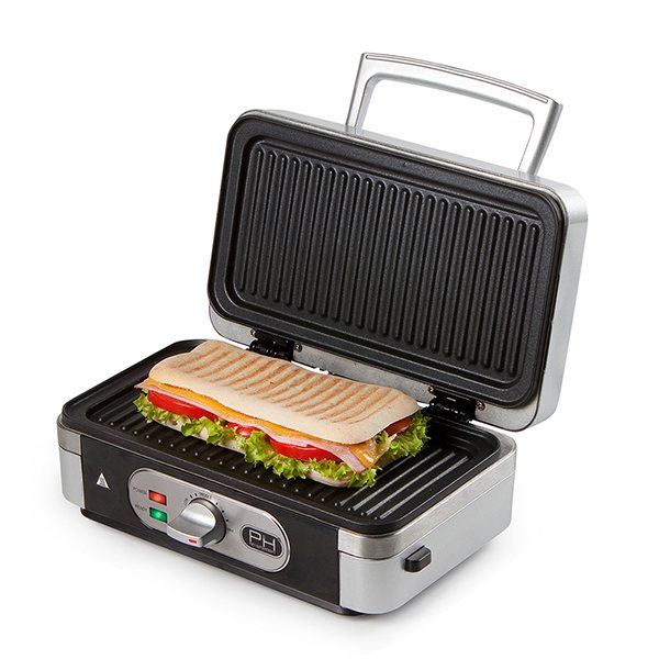 Appareil 3 en 1 grill, gaufrier et croque-monsieur 30 cm 1000 W DO9136C Domo - Mathon - 4