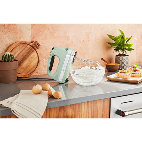 Batteur à main électrique 9 vitesses 85 W vert pistache 5KHM9212EPT Kitchenaid - Mathon - 2
