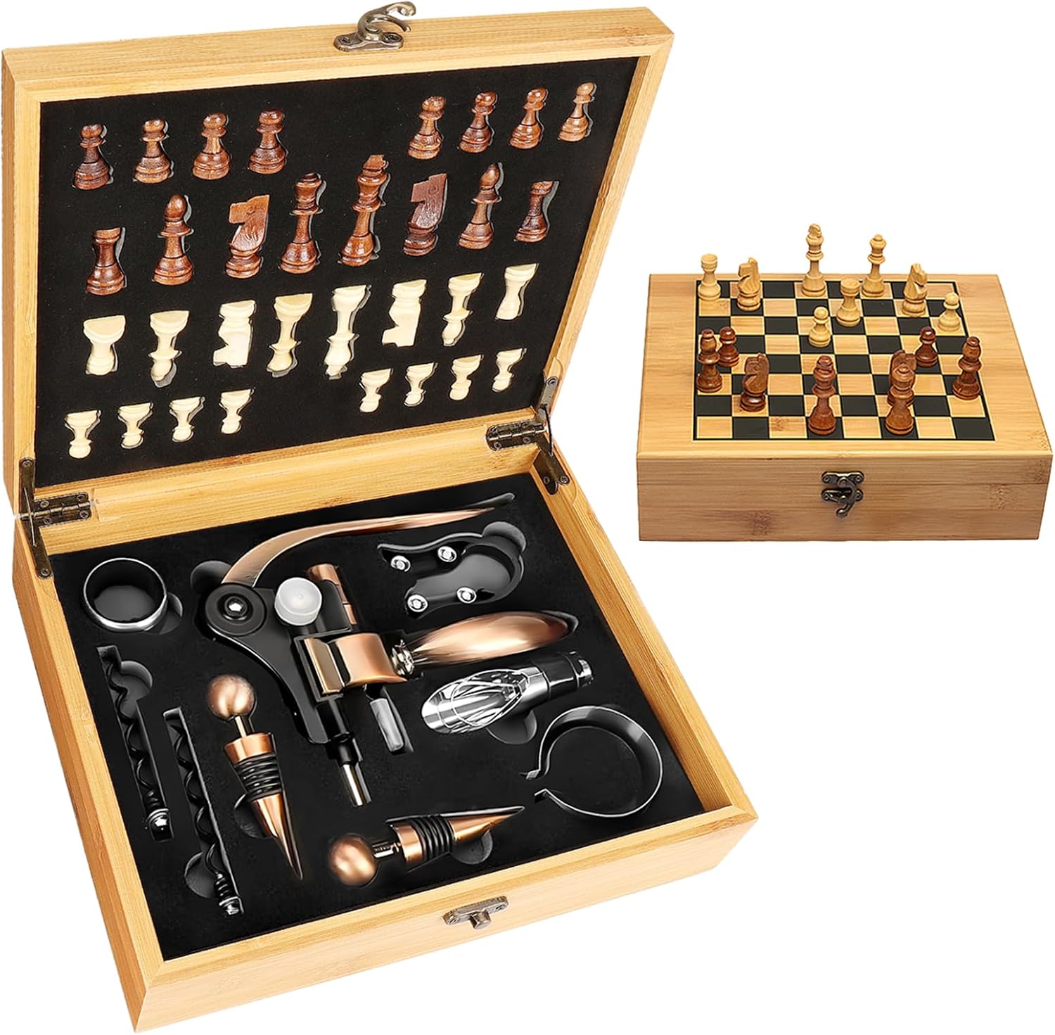 Tire-Bouchon Vin Coffret Cadeau Bois Vintage Vendos85 - Mathon