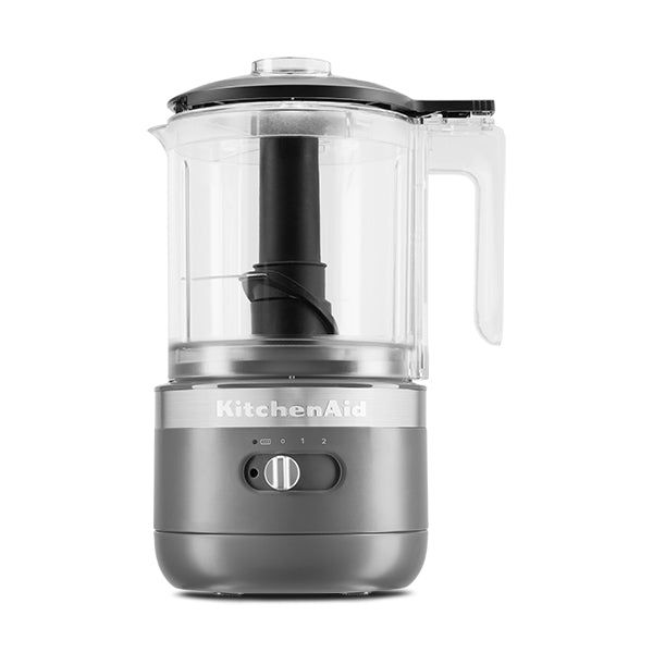 Hachoir électrique sans fil 2 vitesses 1,18 L gris mat 5KFCB519EDG Kitchenaid - Mathon - 5