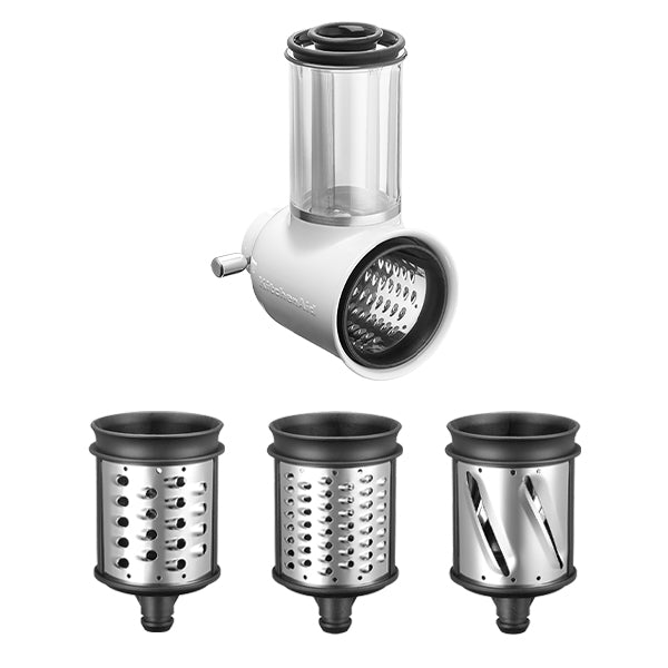 Robot artisan noir 5KSM125PS avec accessoire tranchoir et râpes 3 cylindres 5KSMVSA Kitchenaid - Mathon - 3