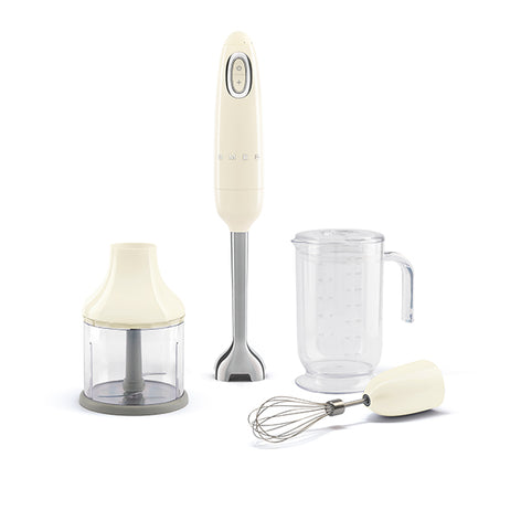Mixeur plongeant avec accessoires 700 W HBF03CREU crème Smeg - Mathon - 1
