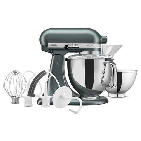 Robot pâtissier Artisan à tête inclinable 4,8 L 300 W vert genévrier 5KSM175PSEJP Kitchenaid - Mathon - 1