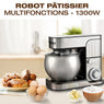 Robot pétrin TRO-1600 avec bol inox 6 L 1300 W Techwood - Mathon - 2