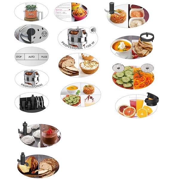 Robot multifonction CS 5200 XL PREMIUM Chrome brillant 1100 W 18715F Magimix - Mathon - 4