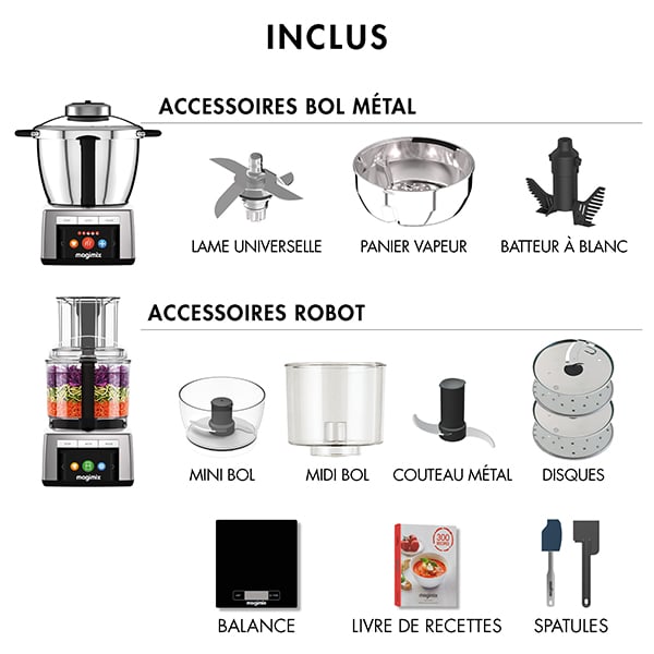 Robot Cook Expert Chrome Mat 18900 Magimix - Mathon - 4