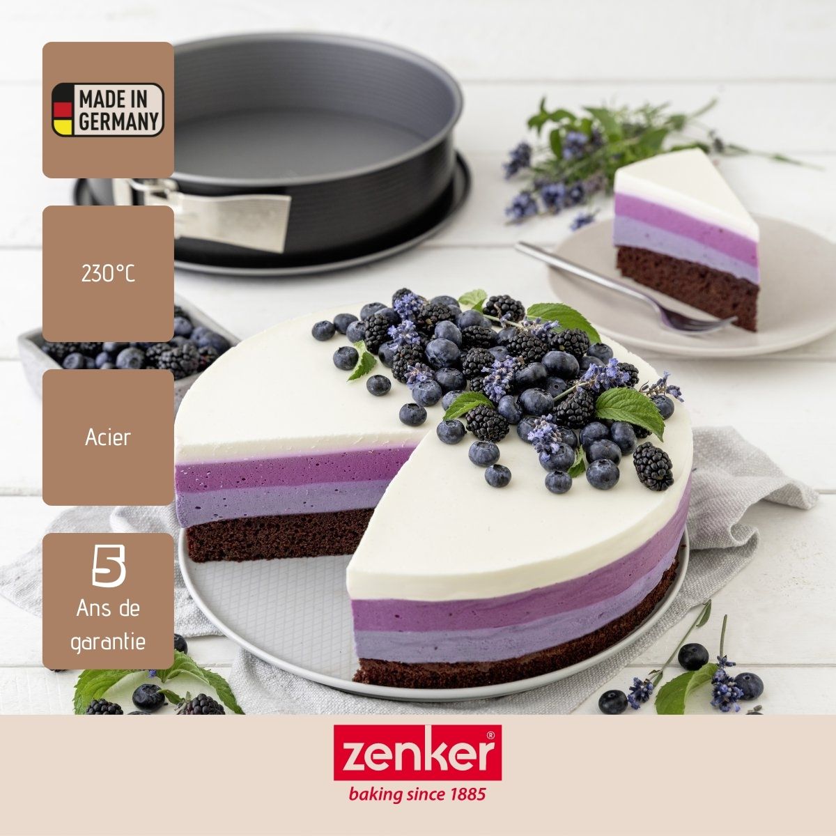 Moule à manqué à charnière en acier 28 cm Zenker Energy Zenker - Mathon - 9