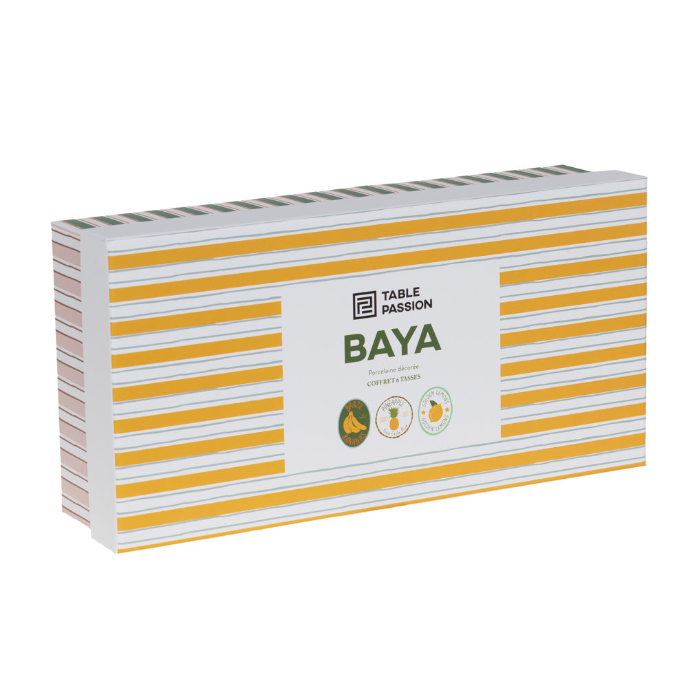 Coffret de 6tasses Baya 16 cl Table passion - Mathon - 2