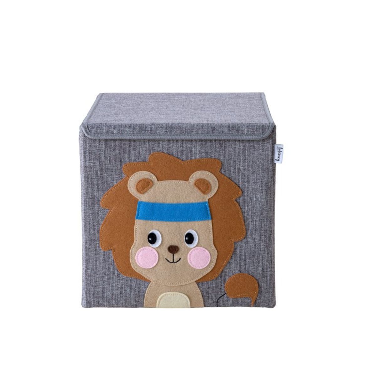 Boîte de rangement en tissu pour enfant "lion" avec couvercle, compatible Ikea Kallax Lifeney Fackelmann - Mathon - 10