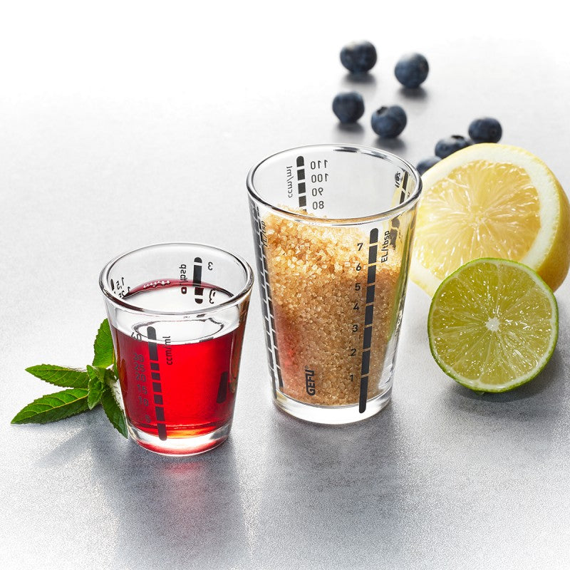 Verre Mesureur en verre Messi 40 ml transparent Gefu - Mathon - 2