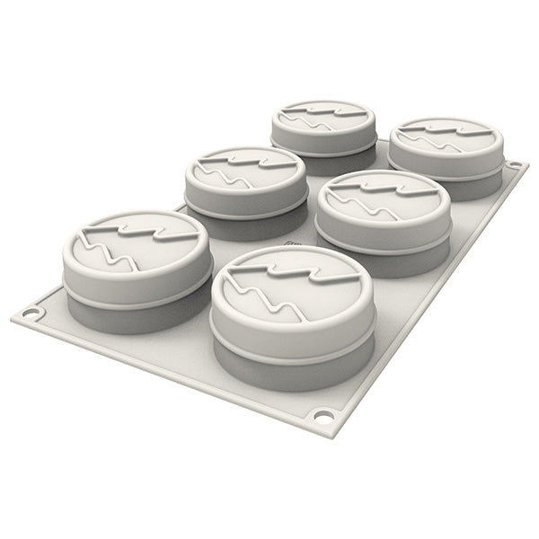 Set de 6 moules silicone Mini Hiver Sapin Silikomart - Mathon - 2