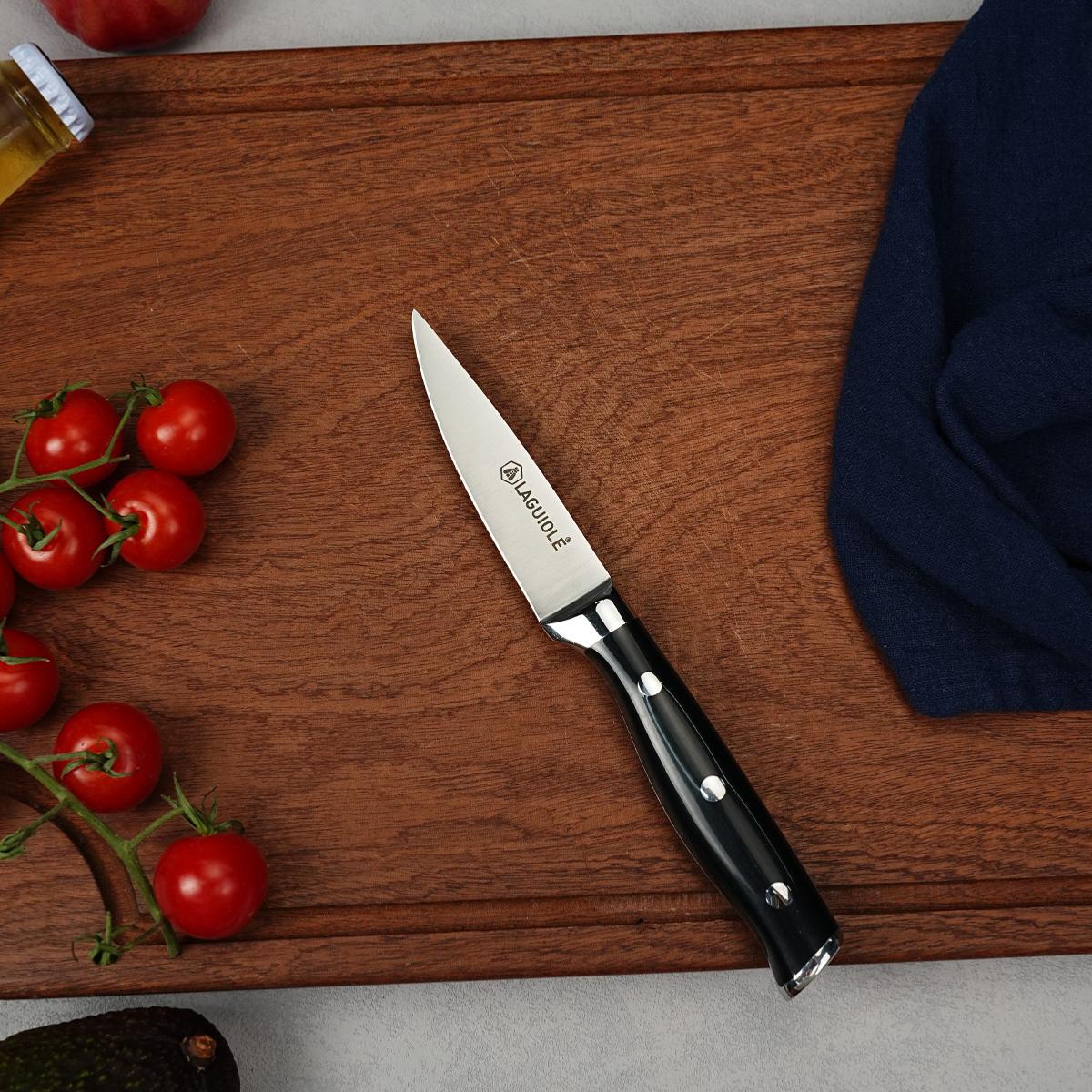 Couteau à légumes noir 20cm - "Essentials" Laguiole Cuisson - Mathon - 3