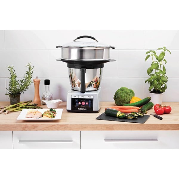 Ensemble Socle + Pieds + Vis Pour Cuiseur Vapeur Magimix 502447 - Pièce Détachée De Rechange, Compatibilité Exacte