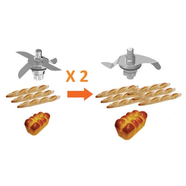 Lot accessoire cuiseur vapeur et pétrin XL pour Cook Expert Magimix - Mathon - 5