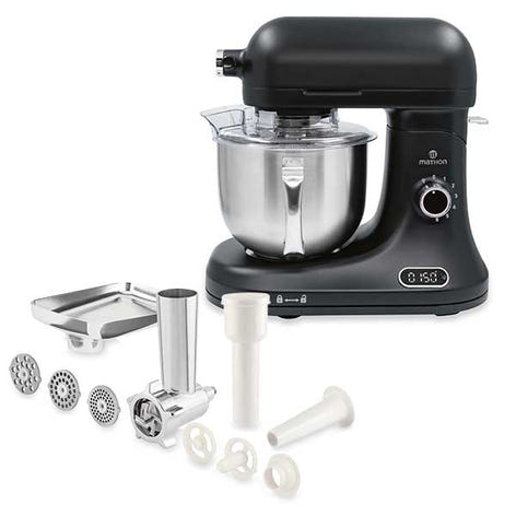 Lot robot pâtissier 5 L avec balance intégrée et kit hachoir à viande Mathon - Mathon - 1