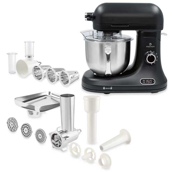 Lot robot pâtissier avec kit hachoir à viande et kit tranchoir et râpes  Mathon - Mathon - 1