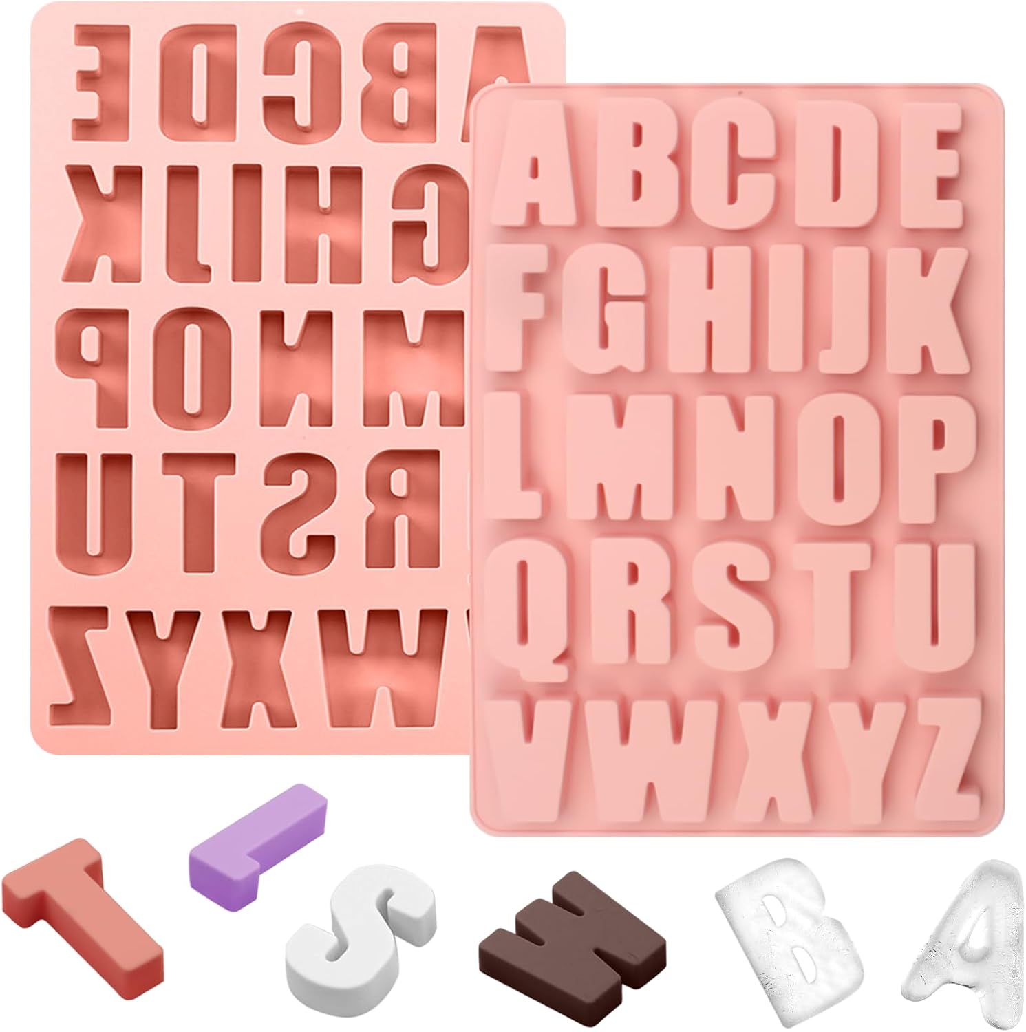 26 Lettres Moules en Silicone, 27 * 18cm Vendos85 - Mathon