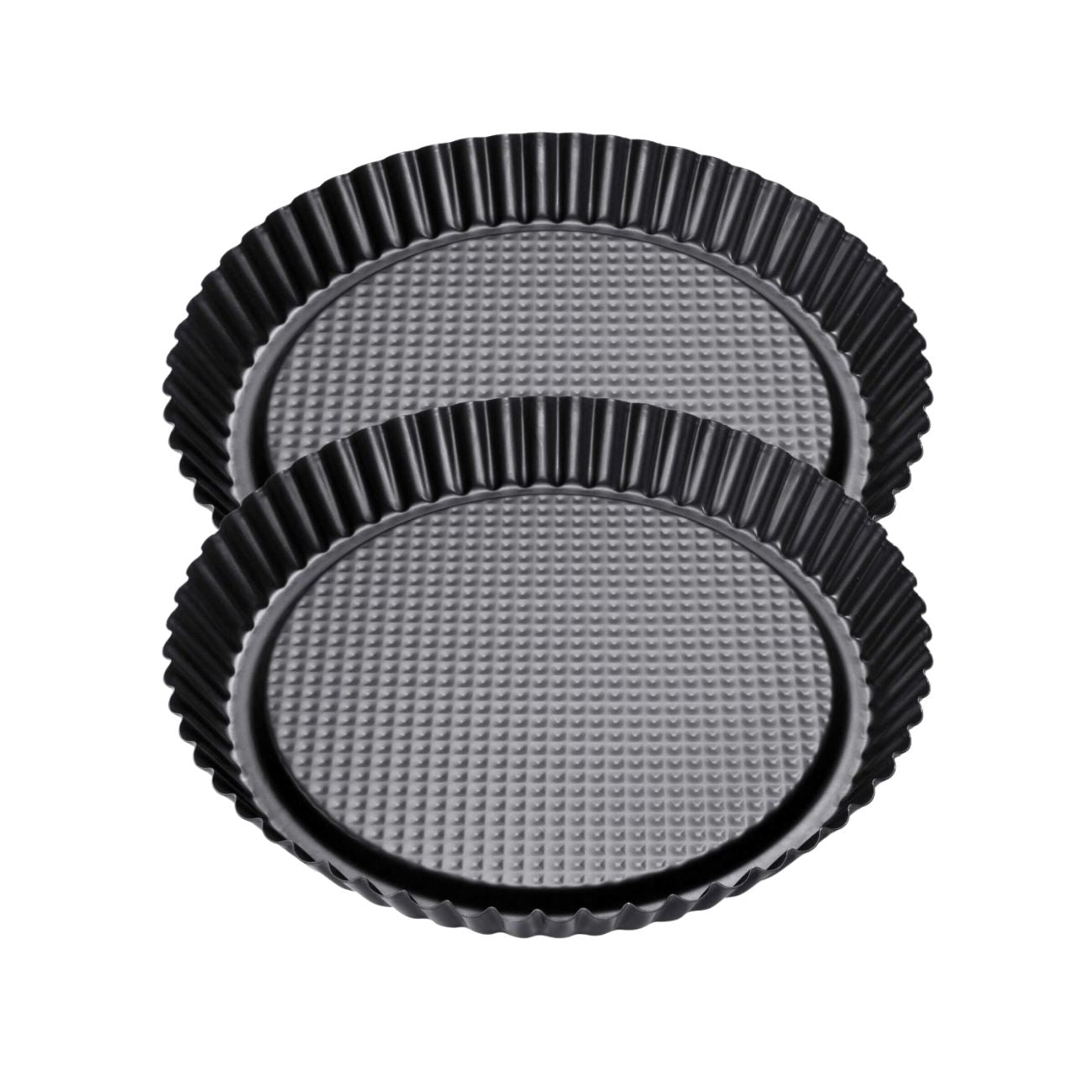 Ensemble de 2 Moules à tarte renversée 28 cm Zenker Black Metallic Zenker - Mathon - 1