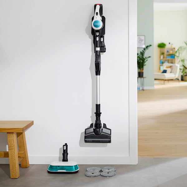 Aspirateur laveur rechargeable 2-en-1 Unlimited 7 ProHygienic Aqua Blanc BCS71HYG1 Bosch - Mathon - 4