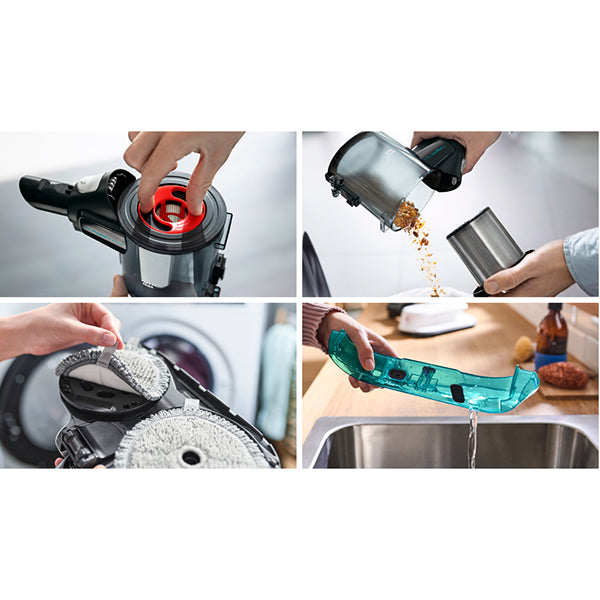 Aspirateur laveur rechargeable 2-en-1 Unlimited 7 ProHygienic Aqua Blanc BCS71HYG1 Bosch - Mathon - 11