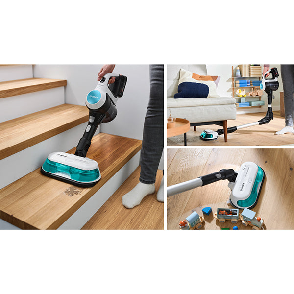 Aspirateur laveur rechargeable 2-en-1 Unlimited 7 ProHygienic Aqua Blanc BCS71HYG1 Bosch - Mathon - 9