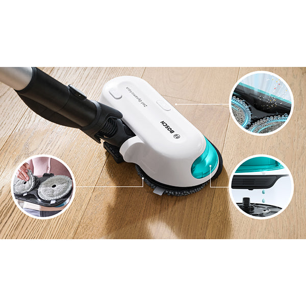 Aspirateur laveur rechargeable 2-en-1 Unlimited 7 ProHygienic Aqua Blanc BCS71HYG1 Bosch - Mathon - 5