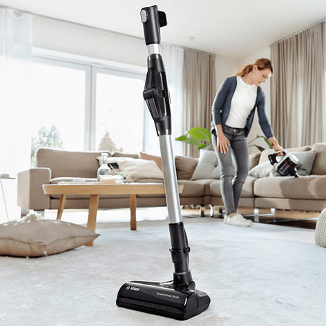 Aspirateur balai sans fil rechargeable Unlimited 7 blanc BBS711W Bosch - Mathon - 2