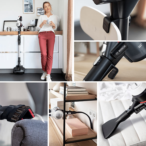 Aspirateur balai sans fil rechargeable Unlimited 7 blanc BBS711W Bosch - Mathon - 8