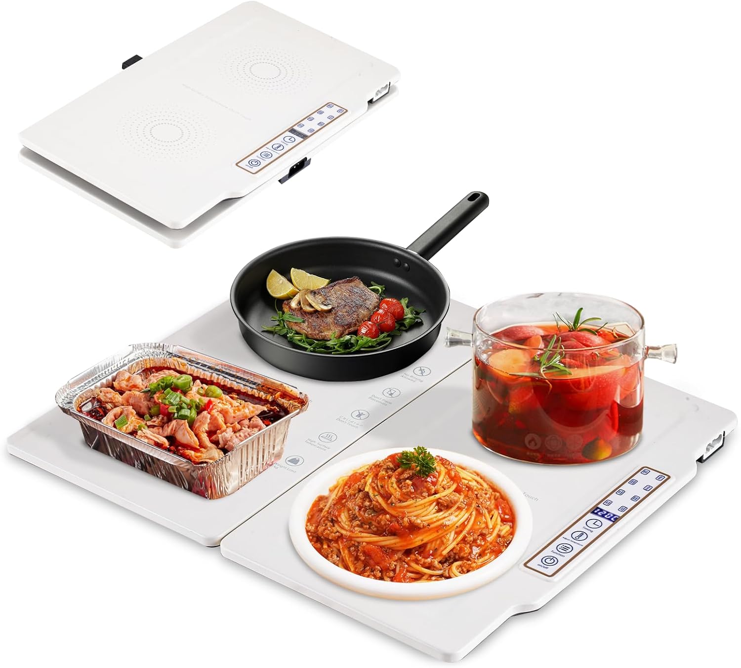 Plaque Chauffante Électrique assiettes 42x38 cm Blanc Vendos85 - Mathon