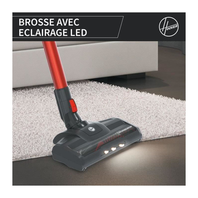 Aspirateur Balai -   - Hf122ah - 22 V - 40 Min - 0,9 L - Rouge / Gris Hoover - Mathon - 5