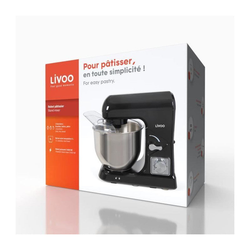 Robot Pâtissier - Livoo - Dop190n - Noir Livoo - Mathon - 6